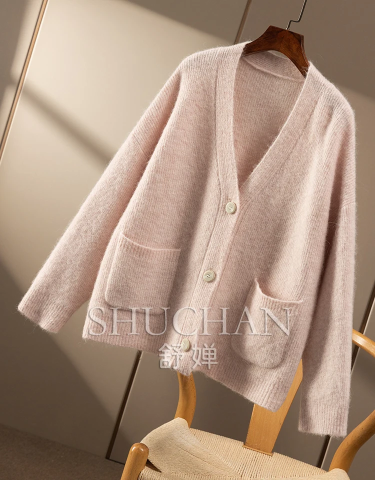 Рисунок 5 - Вязаный кардиган из 32% шерсти мериноса с альпакой 32%