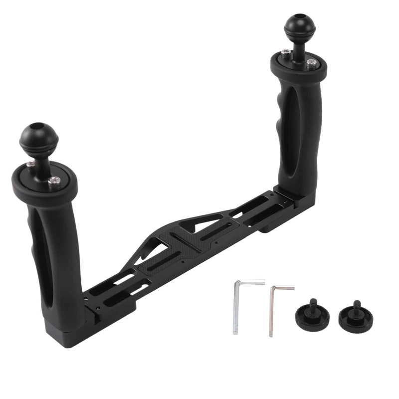 Двойной Ручной Стабилизатор для дайвинга подводная камера корпуса лоток/захват