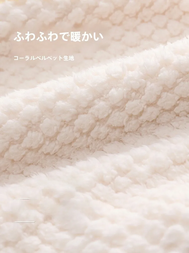 Пижамы для пар мужские и женские зимние коралловые флисовые утолщенные