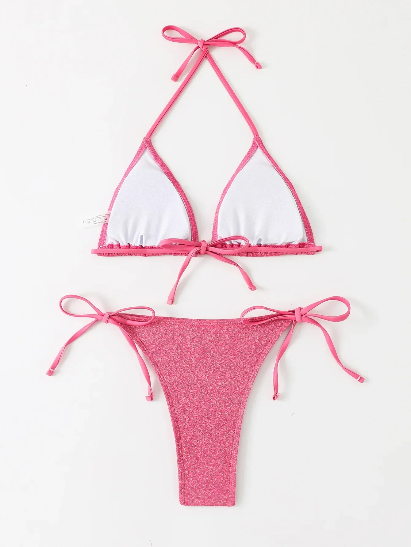 Сексуальное зеленое фиолетовое бикини 2025 женский купальник стринги комплект