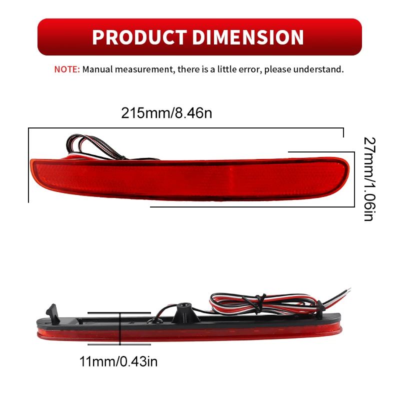 2 шт. для Honda N-Box 2021-2024 Высококачественный автомобильный задний бампер