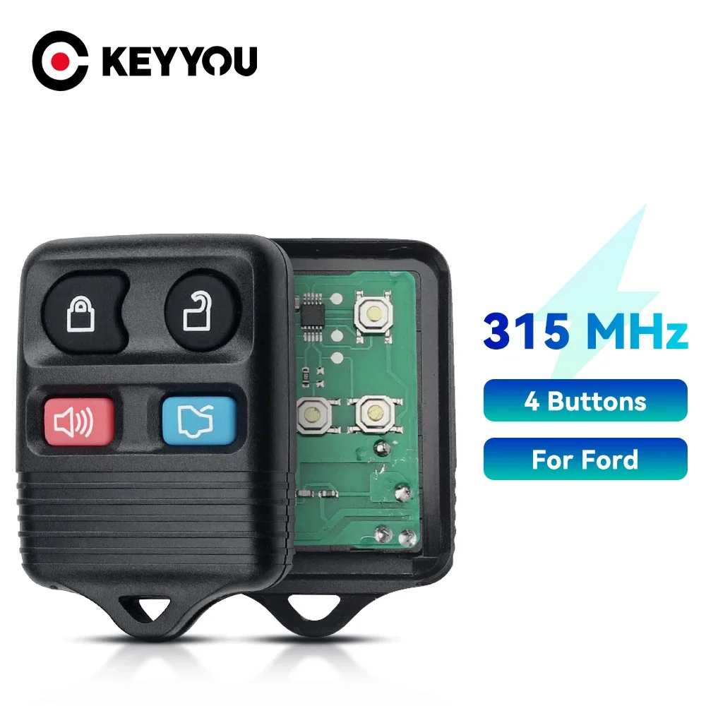 

KEYYOU 3/4 кнопки дистанционного управления автомобильным ключом Transit брелок для бесключевого доступа 315 МГц для Ford Mazda пульт дистанционного управления кликер-передатчик