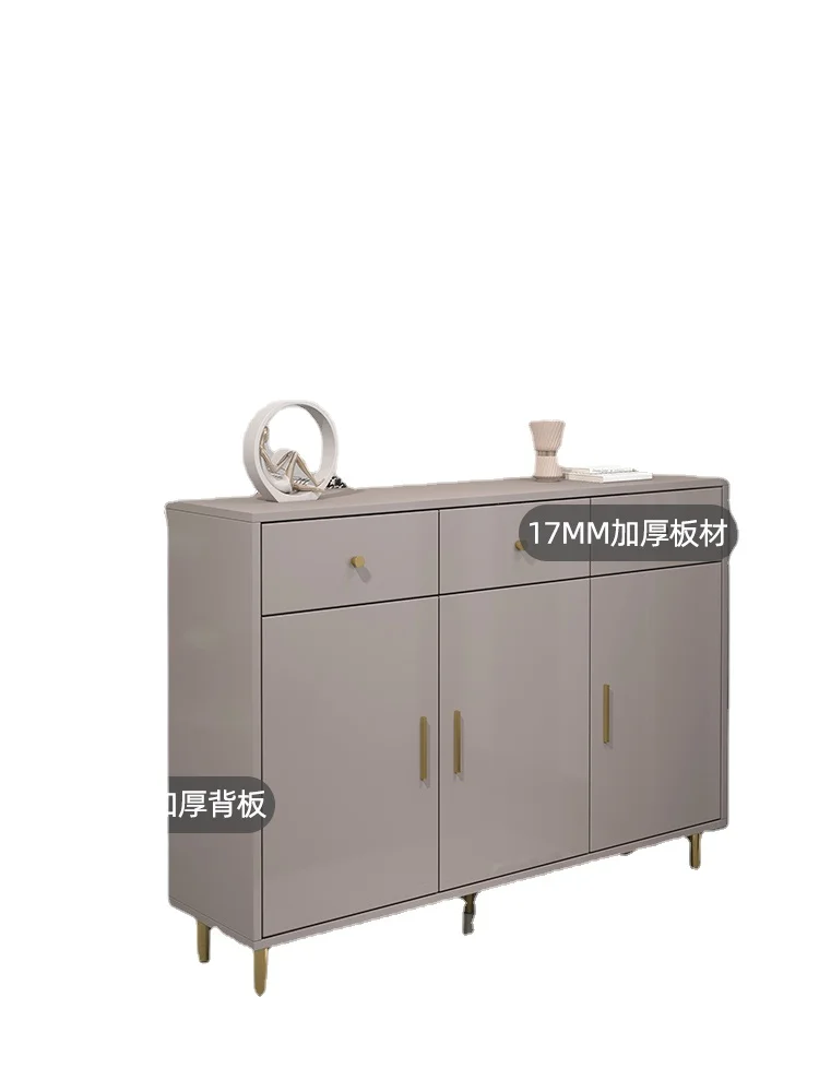 

YY Ultra-Thin Integrated Partition Solid Wood Storage Household Tilting Shoe Rack Locker
