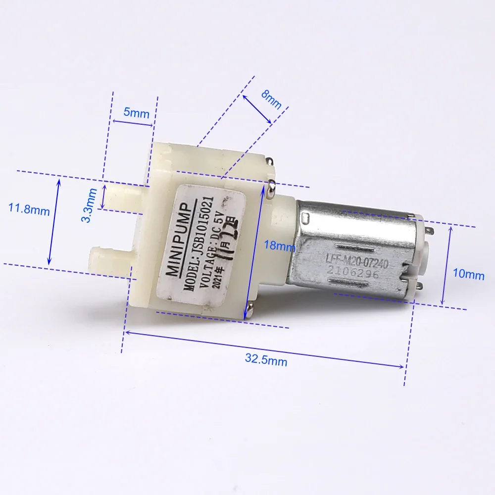 DC 4 2 В 5 Mini N20 Водяной насос 55 мл/мин Мембранный самовсасывающий Маленький