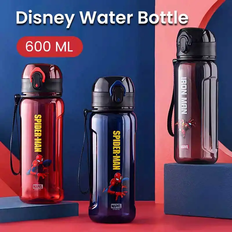 Детская Бутылка Для Воды С Героями Мультфильмов Disney 600 Мл Экологически Чистые