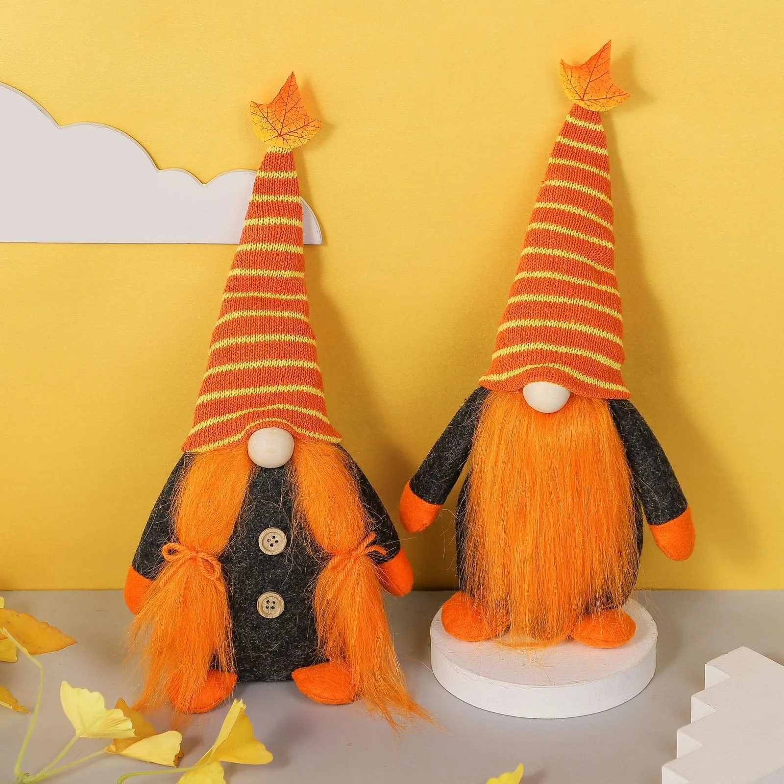 

House Ornament Bedroom Decor Dwarf Thanksgiving Gift Handmade Faceless Dwarf Gnome Home Doll Moments Christmas Ornament