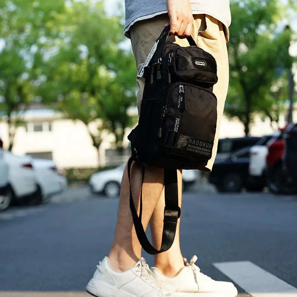 Men Fashion Multifunction Shoulder Bag Crossbody Travel Sling Bag Pack Messenger Pack Chest Bag For Male Phone Pouch Bags
