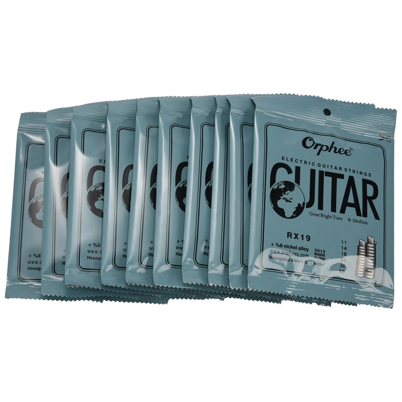 

Orphee 10 Set 6Pcs/Set Guitar String Nickel Alloy String Super Light Electric Guitar Strings