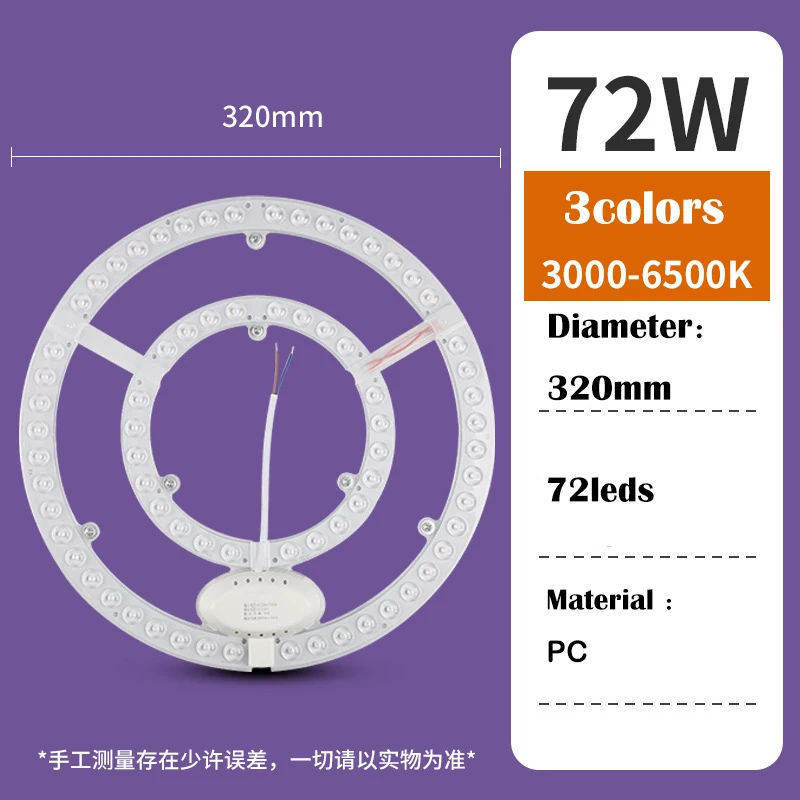 

Круглые светодиодные панели 12/24/36/48 Вт