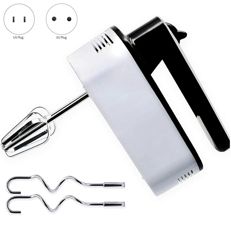 

Hand Mixer Electric, 5-Speed Powerful Turbo Electric Kitchen Handheld Mixer With 4 Stainless Steel Attachments