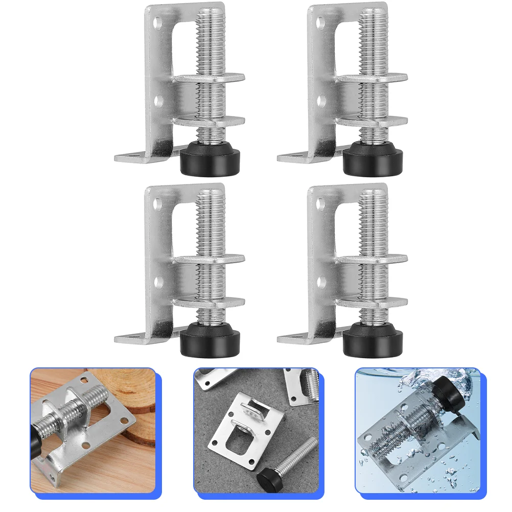 

4 Pcs Wardrobe Cabinet Adjust The Foot Pad Legs Furniture Heavy Duty Leveling Feet Cabinets Chair Levelers Screw Adjustable