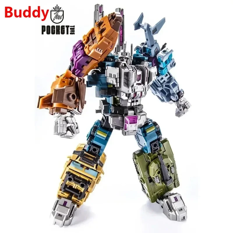 Фото Коллекционная фигурка PocketToys Transformation Bruticus 5 в 1 PT05 PT-05 Combo G1 Battle Titan 27 см, игрушка-трансформер, подарок, в наличии №4