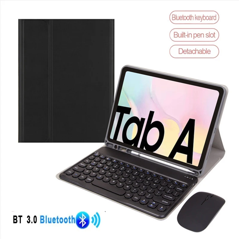 

Keyboard Case For Samsung Galaxy Tab A7 10.4 2020 Case Mouse Keyboard SM-T500 SM-T505 T500 T505 Tablet Cover With Pencil Holder