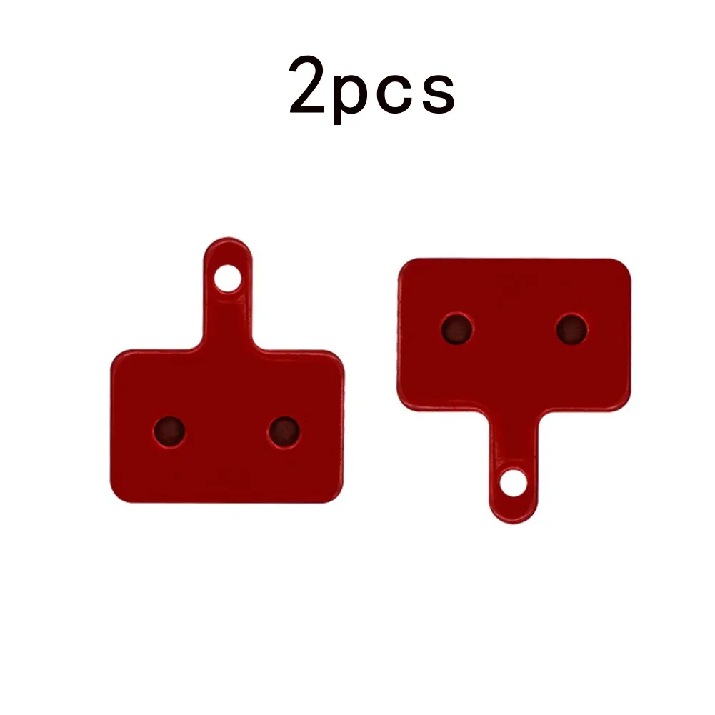 

2 Pairs MTB Bike Bicycle Sintered Disc Brake Pads For -Shimano M515 525 486 485 Brake Pads Cycling Parts Red Bicycle Accs