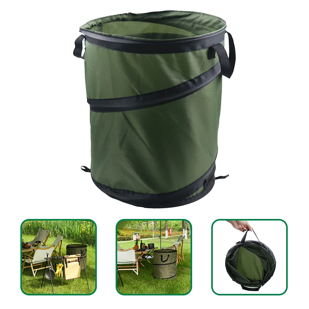 

Tool Bucket Yard Waste Container Collapsible Garden Bag Foldable Trash Can Camping Garbage Kitchen Lawn Bags