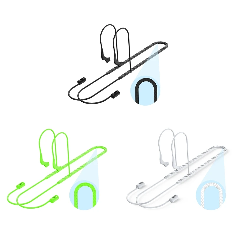 

M2EC Silica Hanging Neck Rope Soft Lanyard for Air Pods Pro 1/2/3 Earset Skinfriendly