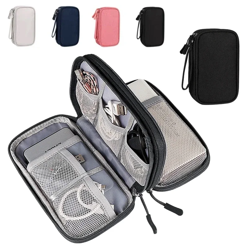 

Travel Pouch Case Storage Organizer Portable Layers Organizers Bag Carry Portable Bag Waterproof New Cable Storage Bags Double