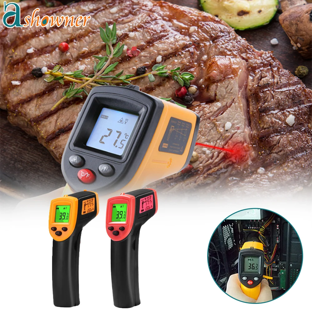 

Infrared Thermometer Non Contact Pyrometer GM320 Industrial Digital IR Temperature Meter Pyrometer Point Gun -50~380/-50~600℃