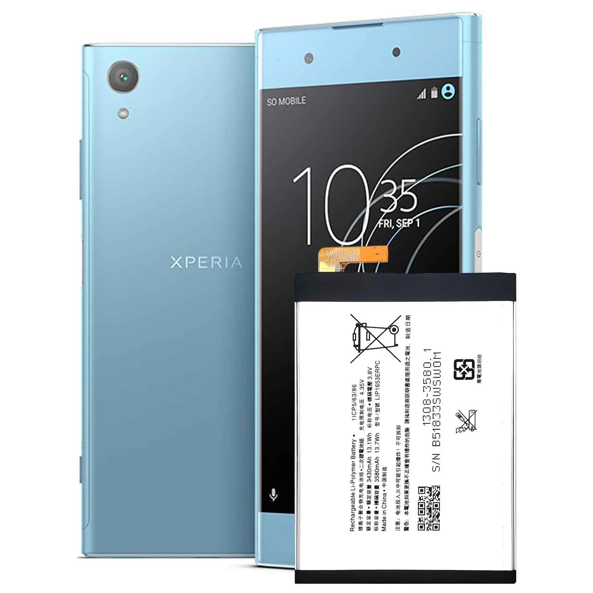 3580mAh LIP1653ERPC Battery For Sony Xperia XA2 Ultra Plus G3421 G3412 G3413 XA1 Dual H4213 H4233 Phone +Tools