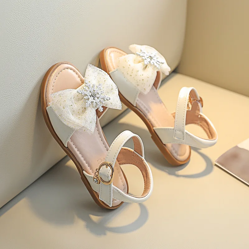 Girls' Sandals Fashion Girls' Princess Shoes Children's Soft Soled Children's Baby Shoes Personalized Lightweight Wear-resistant