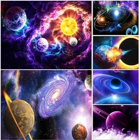 meian universe starry sky embroidery painting kits scenic cross stitch diy home decor 1114ct needlework dmc printed canvas gift