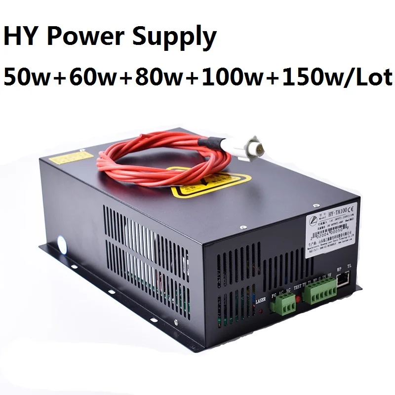 

5PCS/pack Original 50w60w80w100w150w HY Laser Power Supply 110/220v CO2 Laser Psu Laser Engraver/marker/cutter Factory Directly