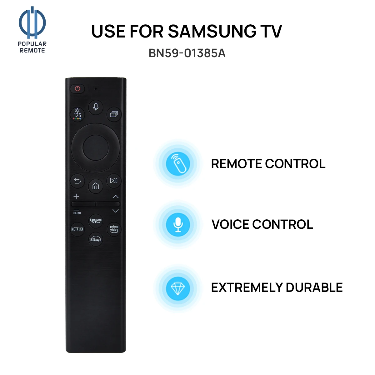 

BN59-01385A BN59-01385B Voice Remote Control Compatible for Samsung Smart 4k Ultra HD Neo QLED OLED Frame and Crystal UHD Series