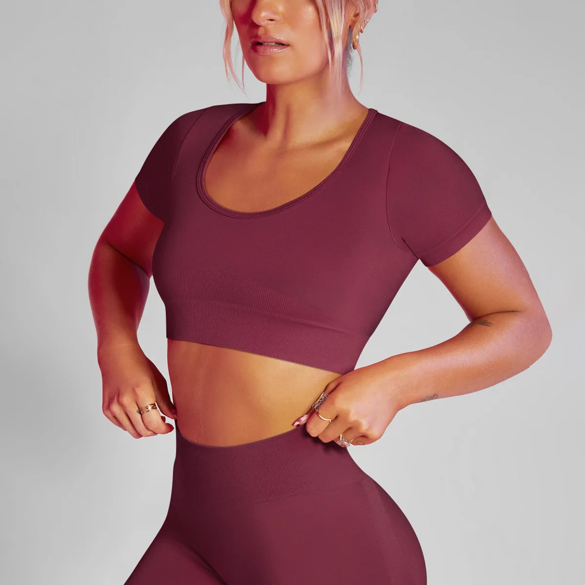 

Топ CXUEY с низким вырезом для тренировок, топы для женщин, спортивные женские топы, бесшовная тренировочная одежда для йоги, женская футболка ...