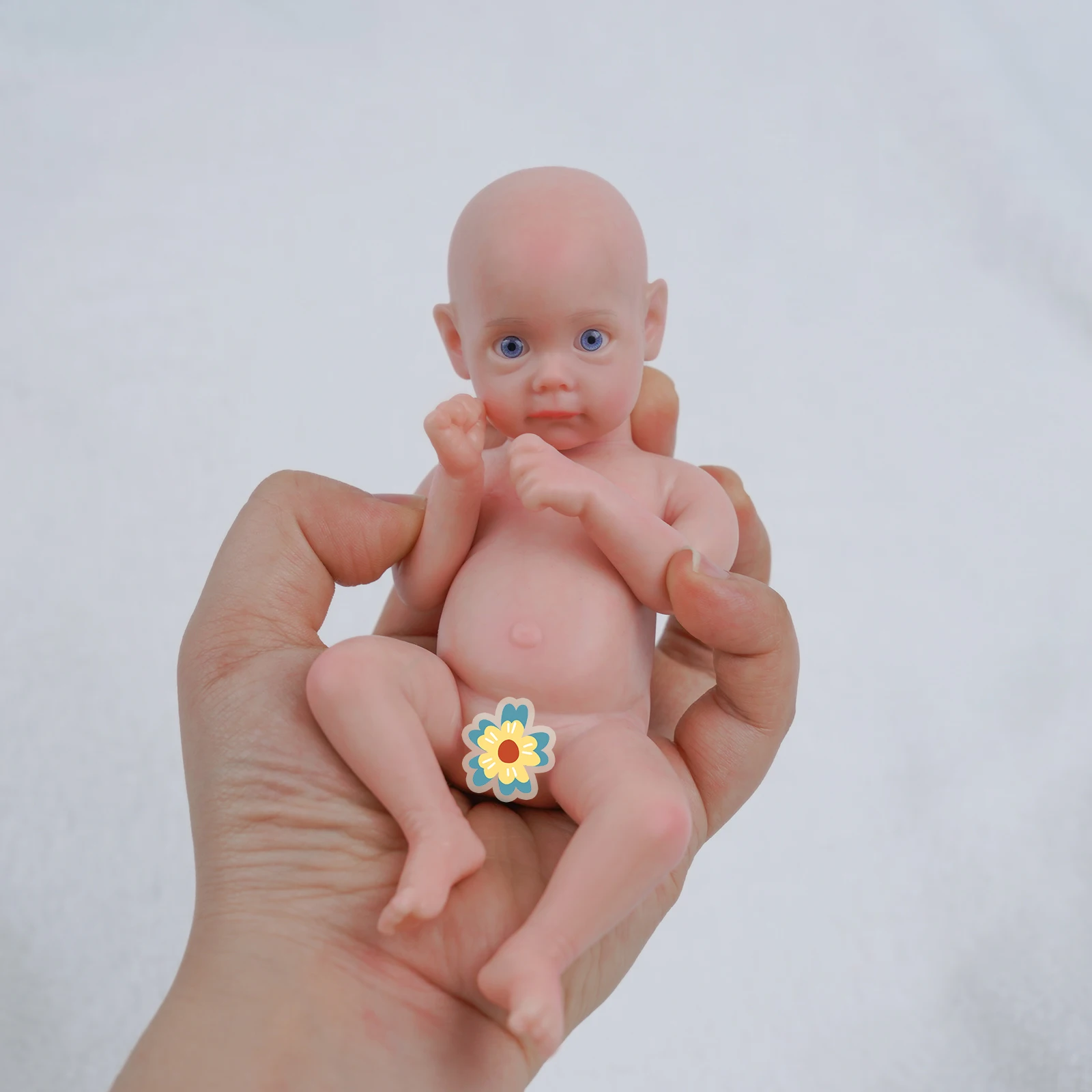 Maggi 6-дюймовый Рожденный ранний ребенок микро Preemie мини полностью силиконовый ребенок дешевая Кукла реборн Детская кукла силиконовая кукла