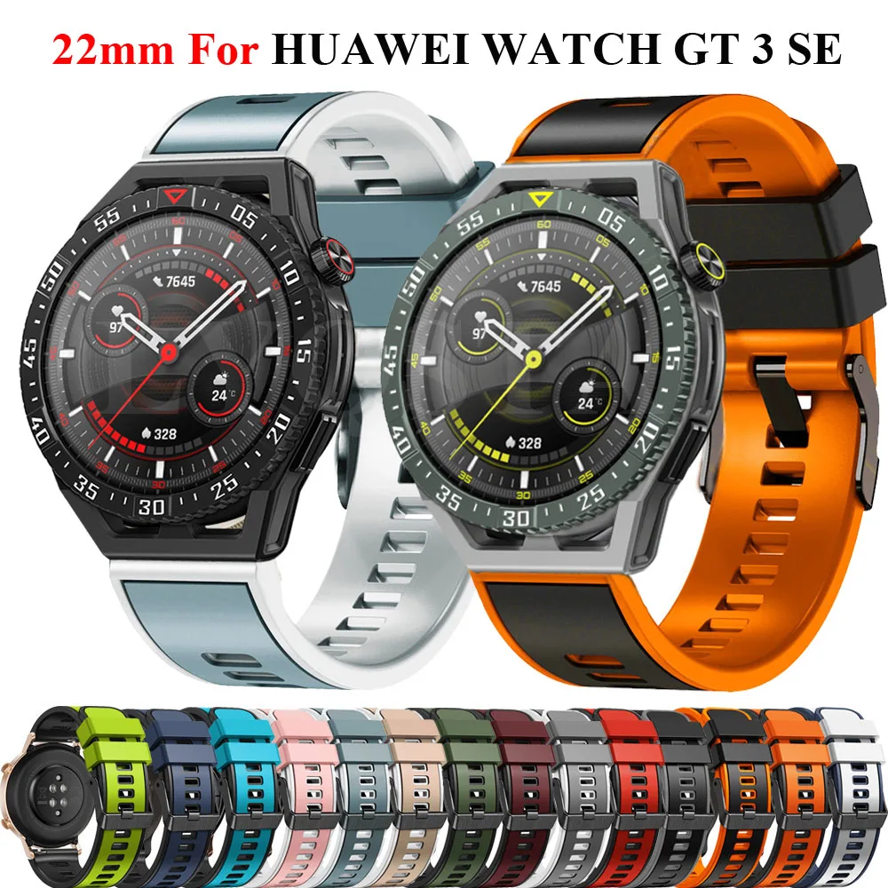 

22 20mm Smartwatch Strap For Huawei Watch GT2 GT 3 42 46mm GT3 Pro 43 46mm Bracelet Silicone WATCH GT 3 SE Watchband Belt Correa