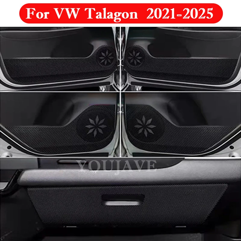 Фото Кожаная наклейка на дверь автомобиля для Volkswagen Talagon 2021-2025, пленка для перчаточного ящика, защита от грязи, аксессуары для декора №2