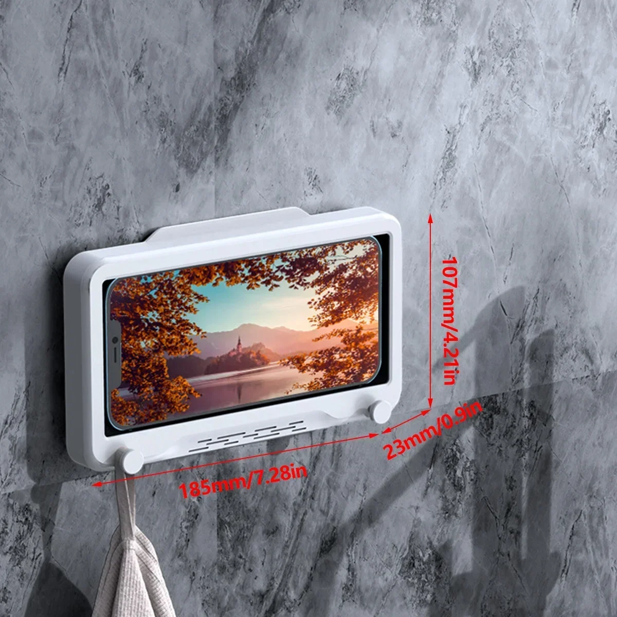 Водонепроницаемый чехол для ванной комнаты противотуманный сенсорный экран