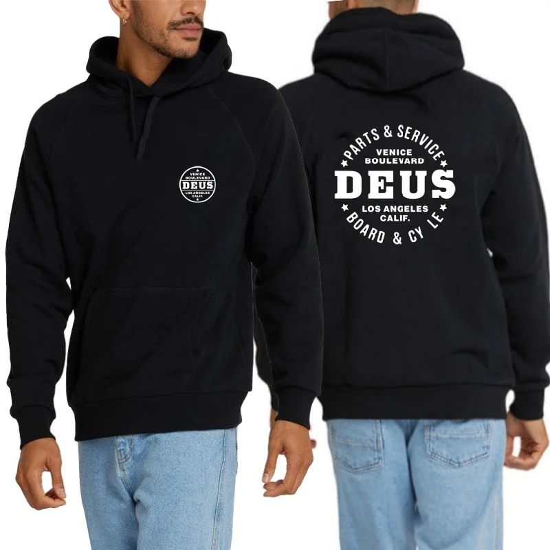 DEUS EX MACHINA корейские модные брендовые толстовки с рисунком свитер круглым вырезом