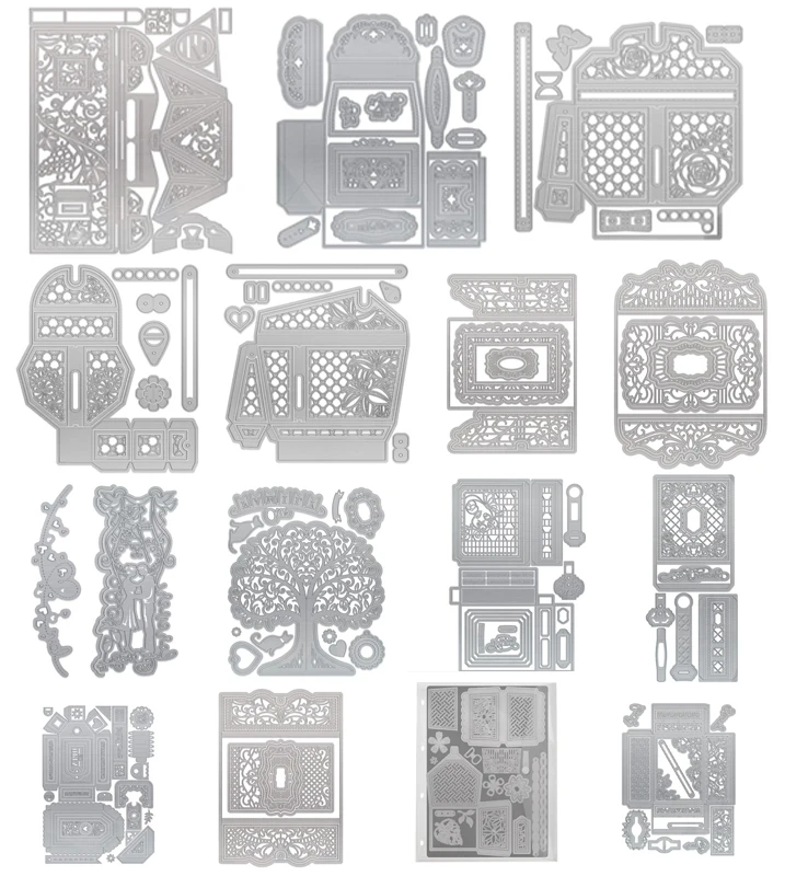 

New Metal cutting dies box and bag series cut die mold card Scrapbook paper craft knife mould blade punch stencils