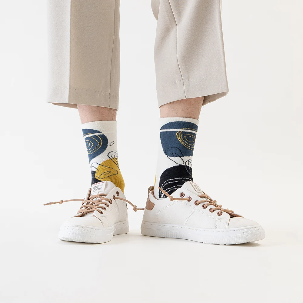 Original Socks Men's Mid-Tube Socks Cartoon Ins Tide Basketball Socks Tide Brand Women's Sports Fitness Stockings Designer Socks