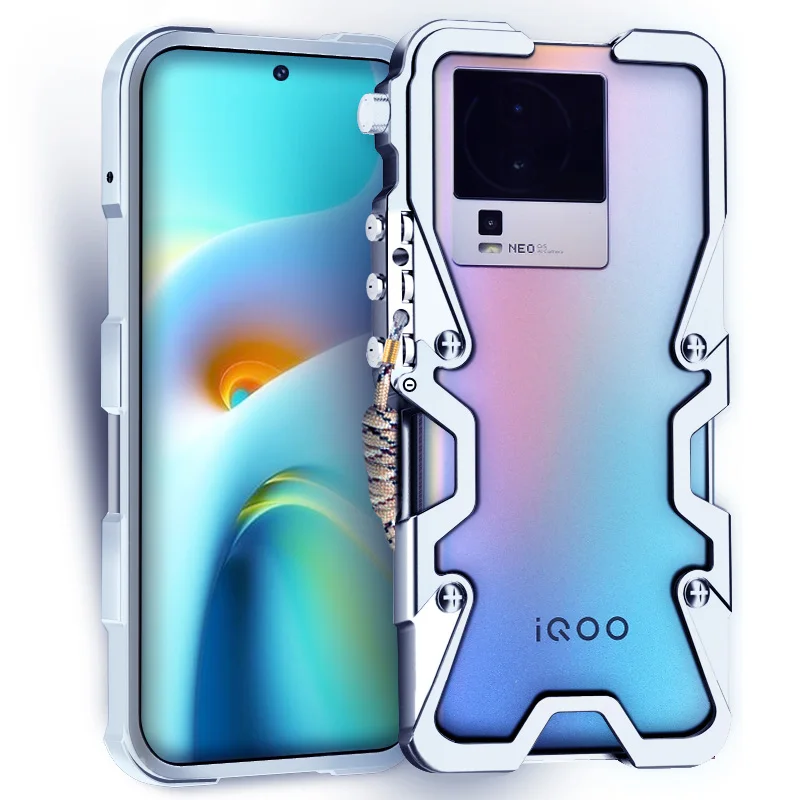 Роскошные армированные металлические алюминиевые Чехлы для телефона бампер Vivo