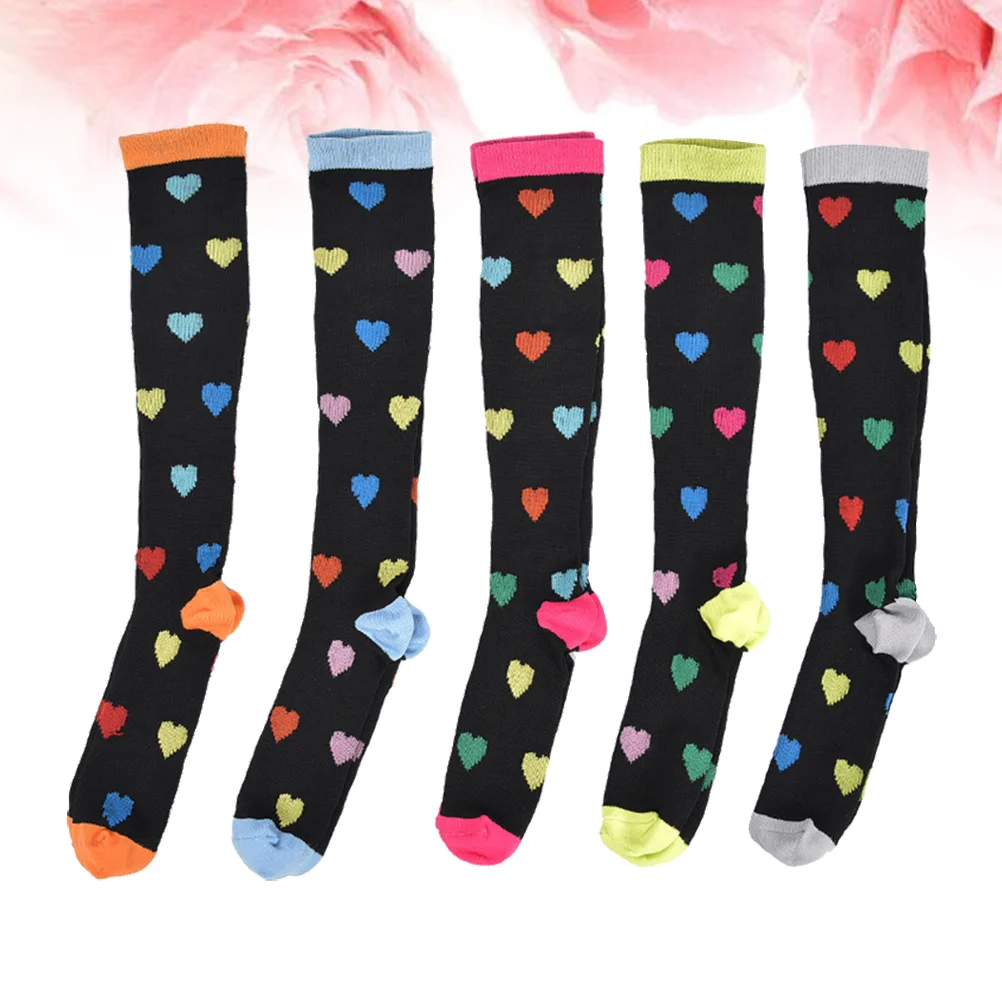 

3 Pairs Men Socks Knee High Stockings Breathable Sweat-absorbent Nylon Sports Athletic Basketball Football