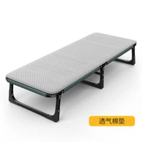 2022 new afternoon break folding bed portable military steel pipe bed summer luxury invisible office afternoon beach bed dew cha