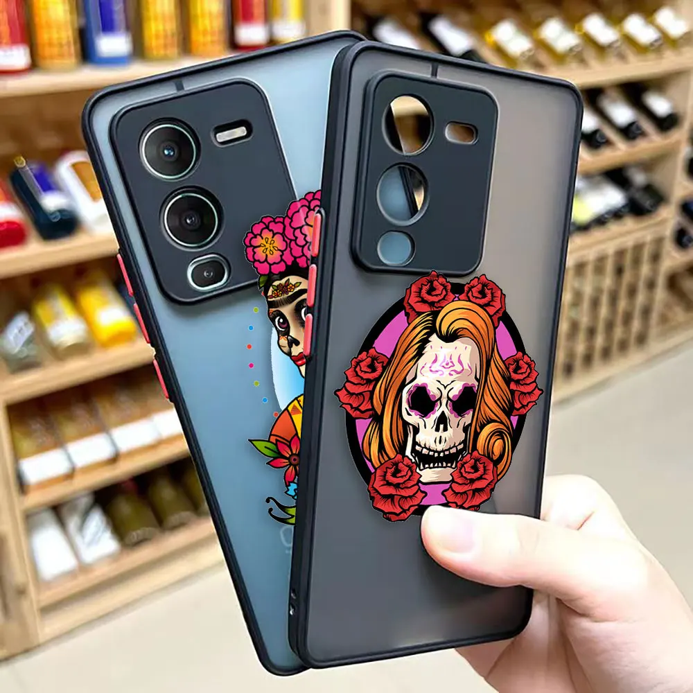 

Матовый Телефон для VIVO X70 чехол X60 X50 IQOO NEO 3 5 7 V20 V21 V23 V25 PRO PLUS 5G