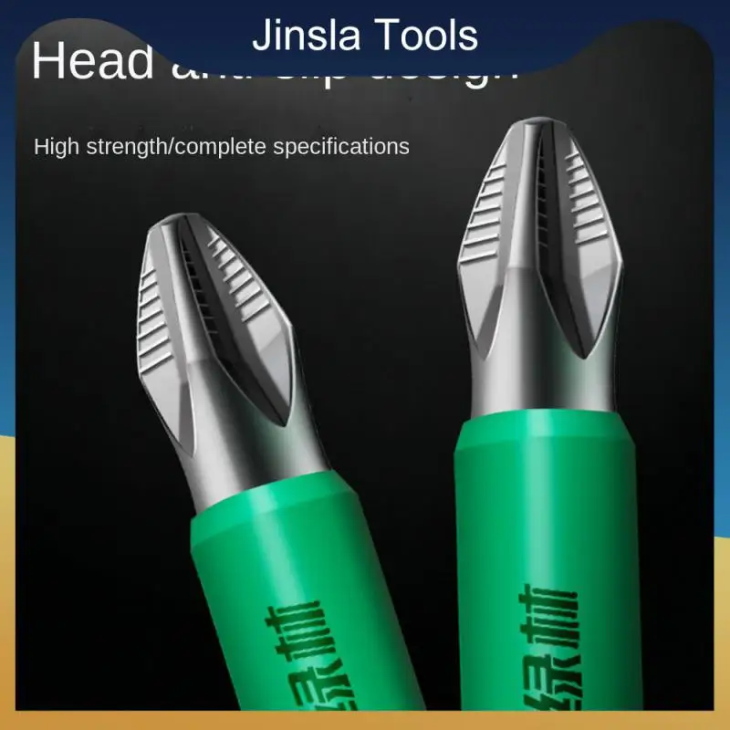 

Electrodrill Mini Magnetism Antiskid Antirust Universal Hexagonal Handle Hand Tools Cross Screwdriver Head Set Super Hard