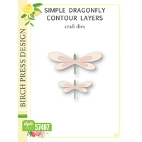 2022 new simple dragonfly contour layers metal cutting dies diy scrapbooking cards album paper crafts decoration embossing molds