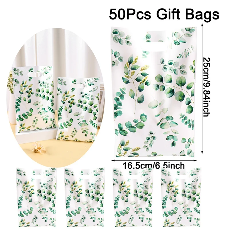 

Подарочные пакеты с эвкалиптом, 10/20/50 шт