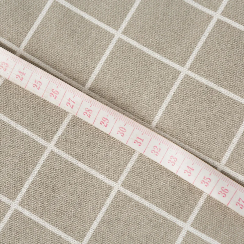 50*150 см клетчатая льняная хлопчатобумажная ткань для тканей детский домашний