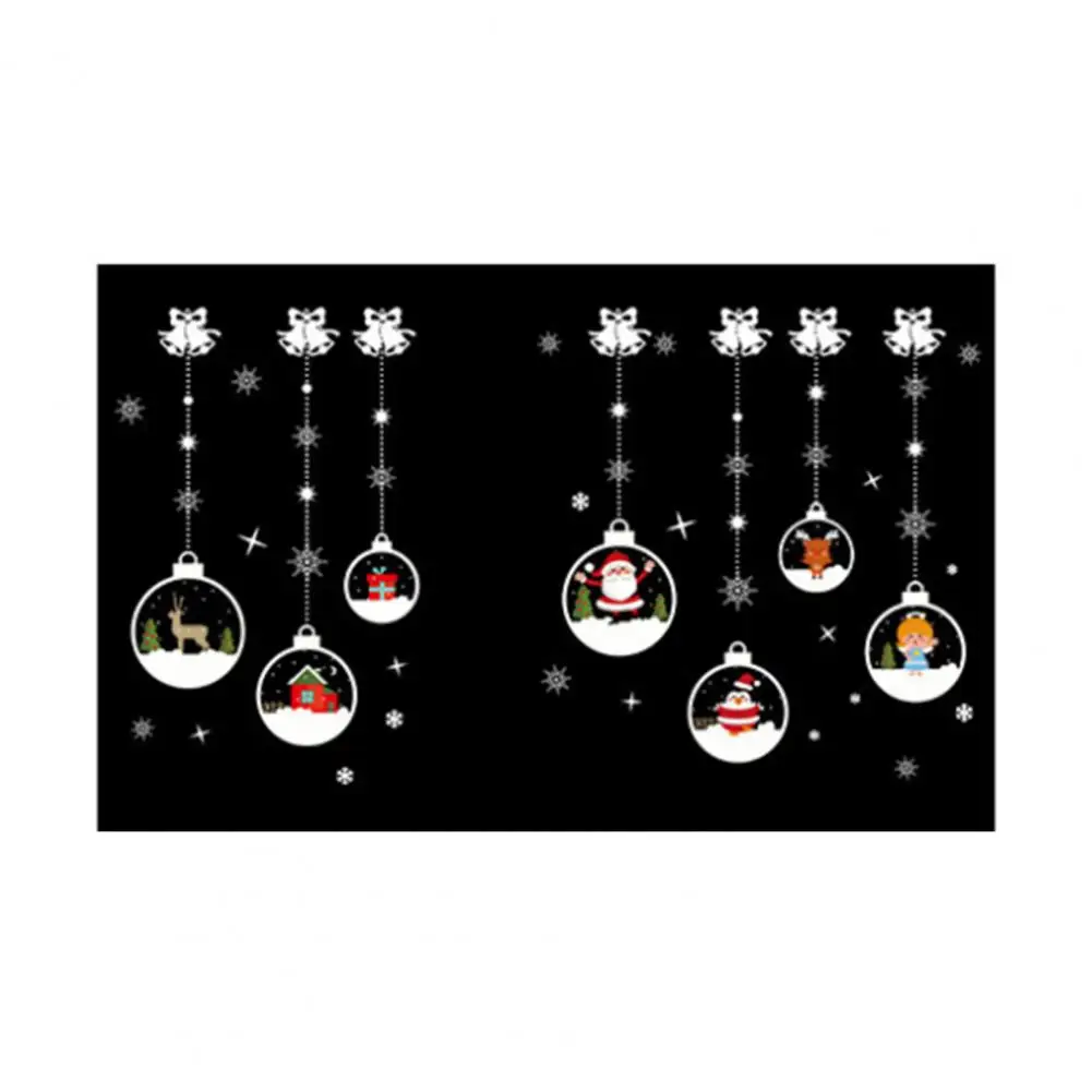 

Креативные рождественские тематические настенные искусственные кристаллы, фотообои, наклейки, устойчивые к разрыву, добавляют атмосферы