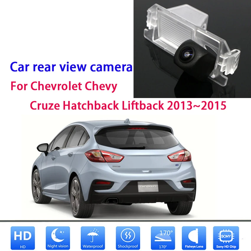 

HD CCD рыбий глаз звездный свет Автомобильная камера заднего вида высокого качества RCA для Chevrolet Chevy Cruze хетчбэк универсал 2013 2014 2015