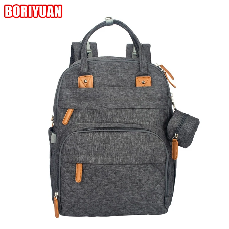 

Mommy Bag Large Capacity Mommy Backpack Waterproof Back Milk Bag Trolley Hanging Mother Baby Bag Home Outdoor Travel Storage Bag