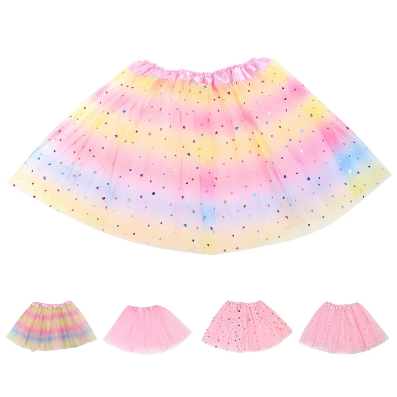 

Toddlers Layered Tulle Rainbow Tutu Skirt for Baby Girls 0-24 Months Cosplay