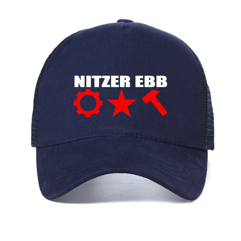 Фото Бейсболка Nitzer Ebb, пляжная сумка, кепка с логотипом лошади, мужская и женская люксовая дышащая солнцезащитная кепка, регулируемая сетчатая кепка-тракер №5