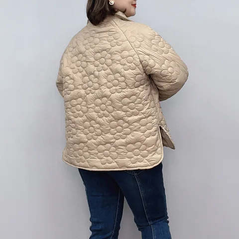 Женское стеганое пальто BISENMADE 3XL