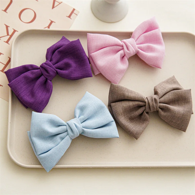 Рисунок 4 - Однотонные тканевые банты для волос